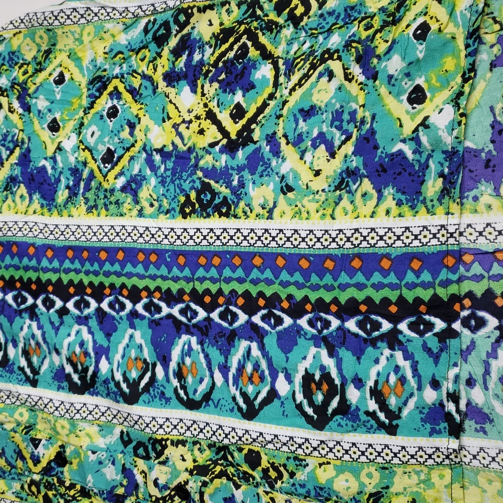 Chelsea & Theodore Viscose Button Up Long Sleeves Shirt Tunic Size 2X Bohemian - Picture 13 of 14